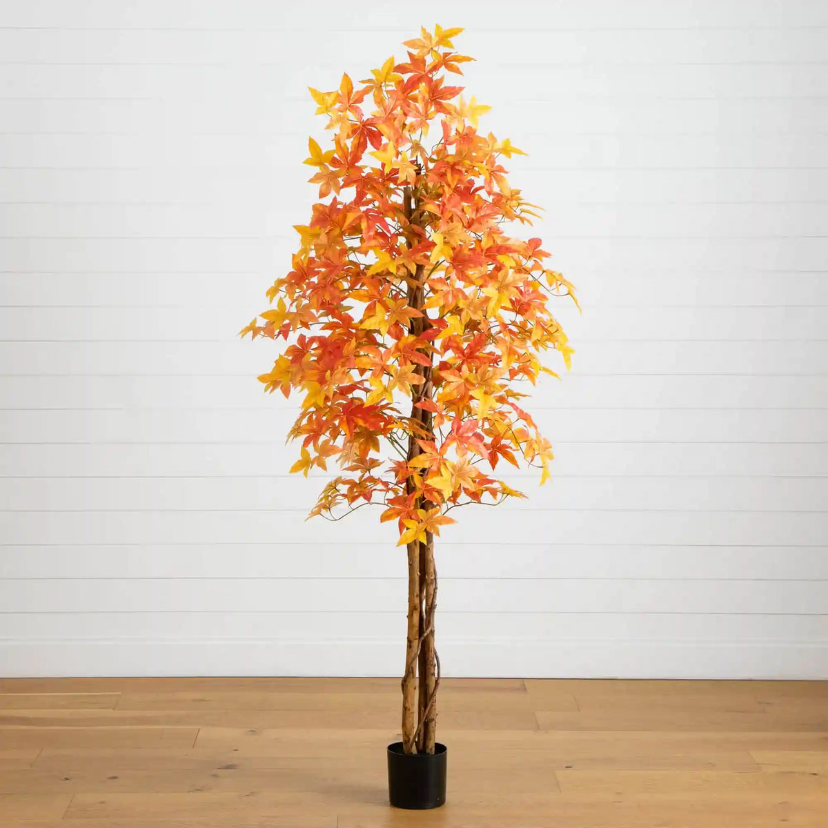7' Autumn Deluxe Maple Artificial Fall Tree