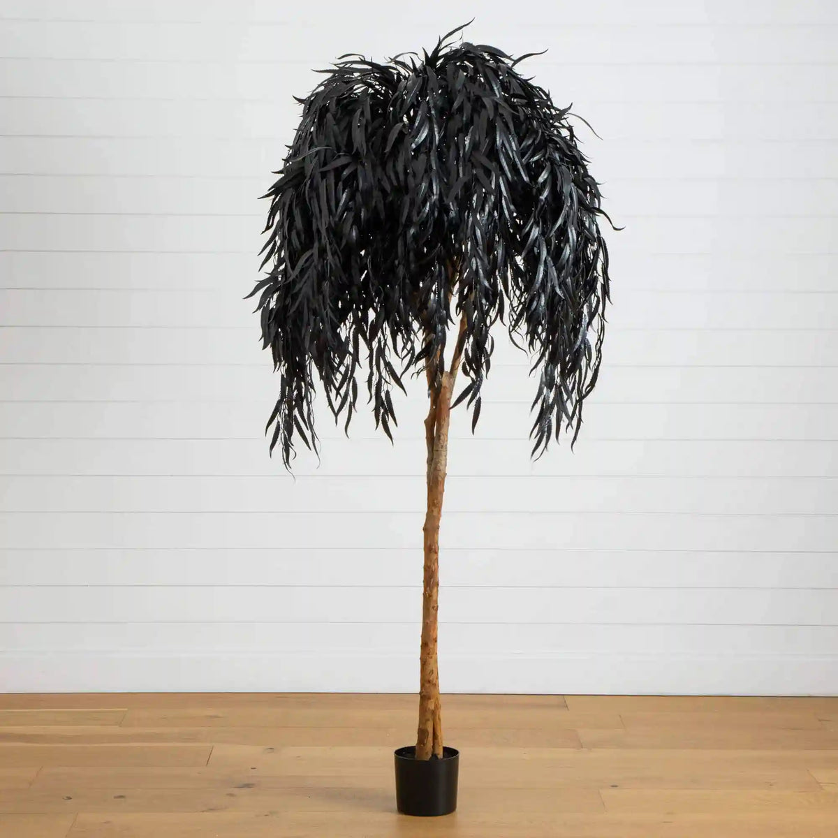 6' Artificial Halloween Black Willow Tree