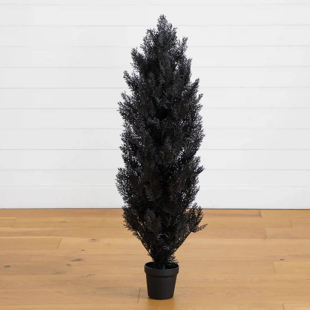 4' UV Resistant Artificial Halloween Black Cedar Tree (Indoor/Outdoor)