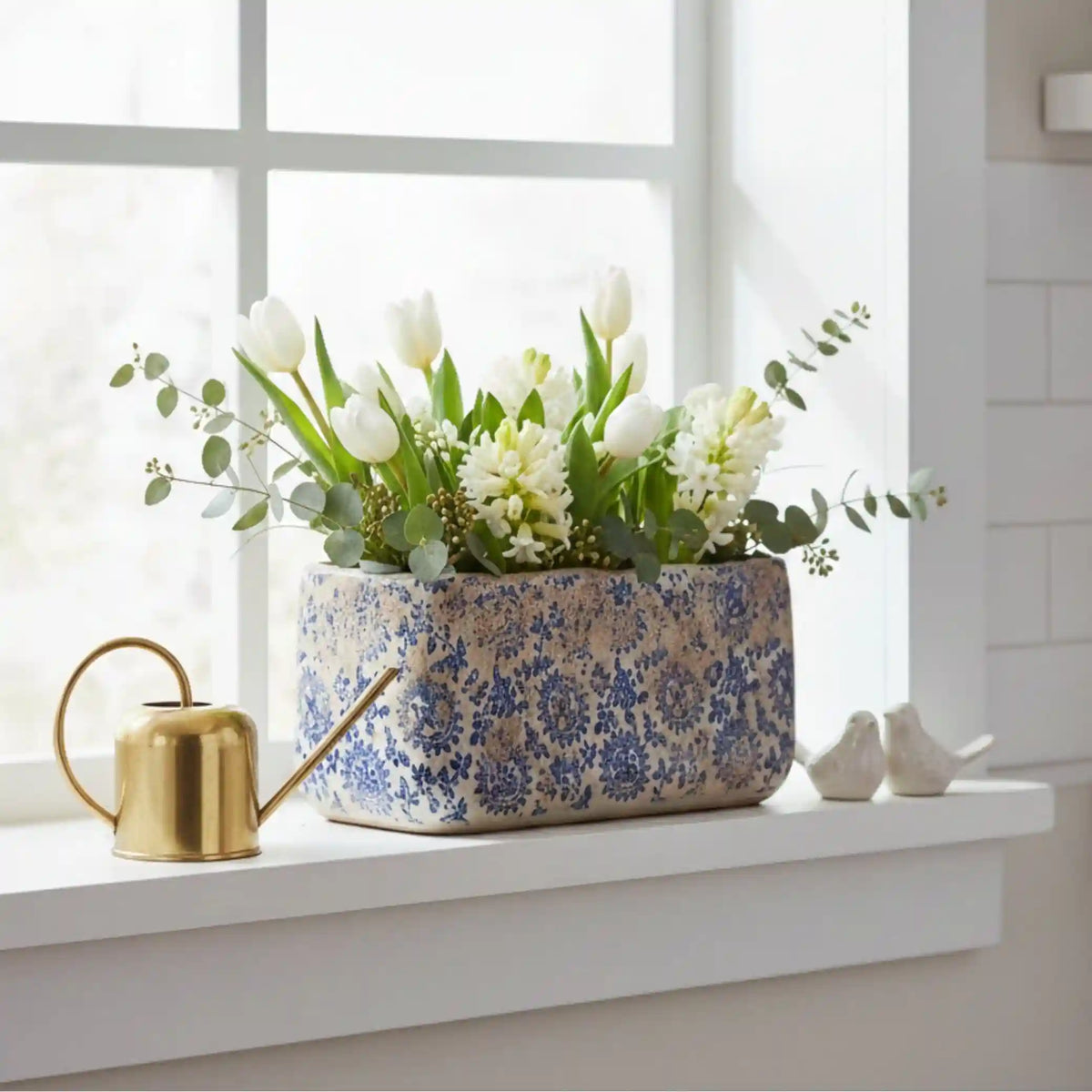 10” Tuscan Ceramic Rectangle Planter
