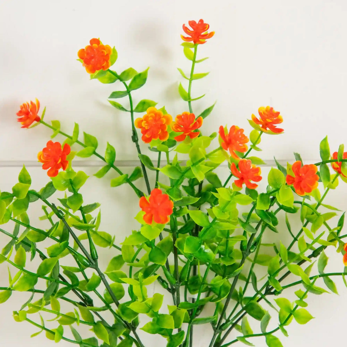 13" UV Resistant Artificial Flowering Mini Rose Bush (Indoor/Outdoor) - Set of 12