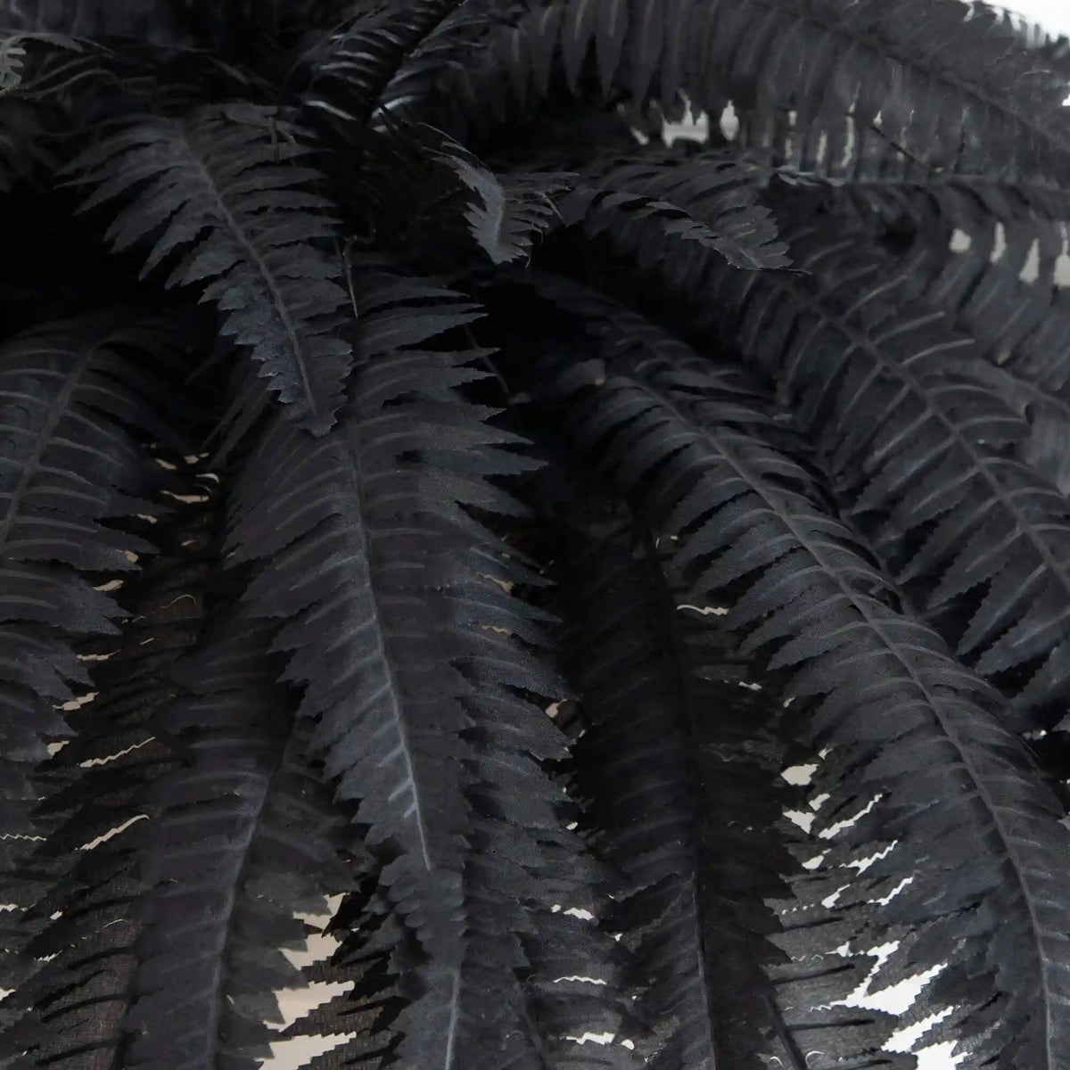 48" Artificial Halloween Black Boston Fern - Set of 2