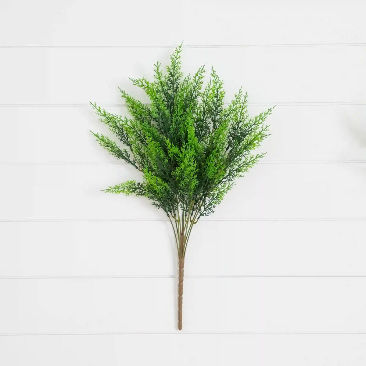 24” UV Resistant Artificial Cedar Bush (Indoor/Outdoor) - Set of 2