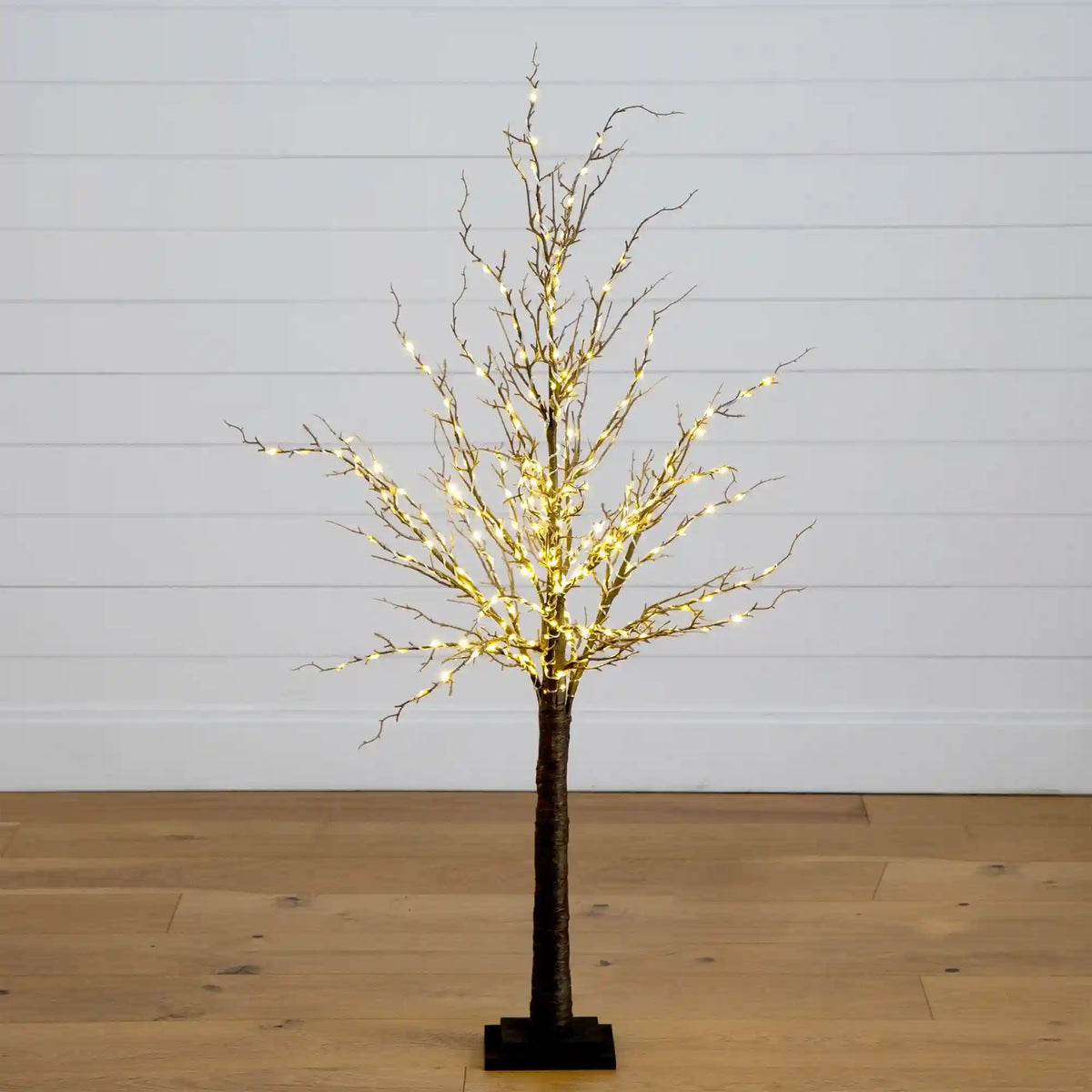 4’ Pre-Lit Artificial Twig Tree with 240 Warm White LED Lights