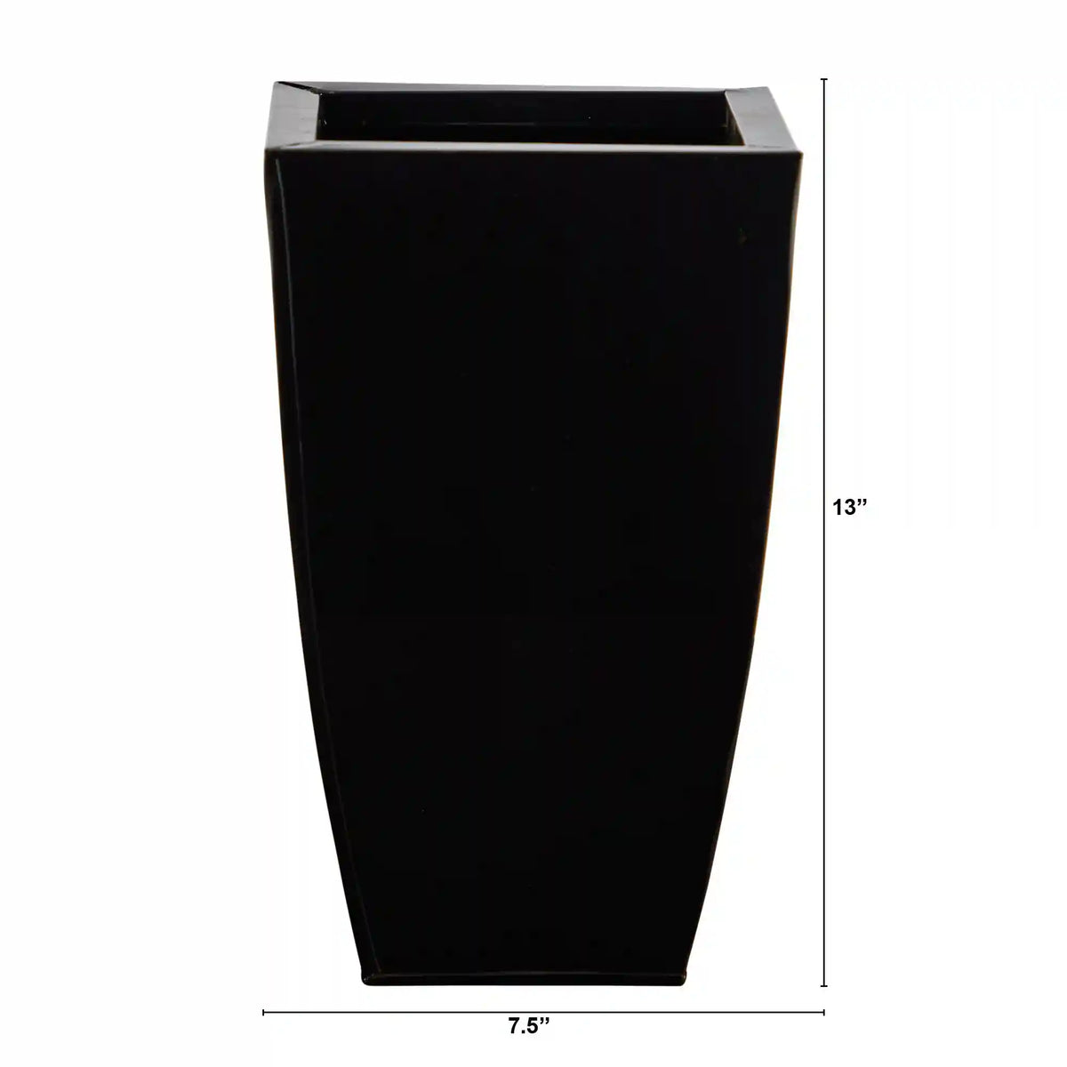 13” Tapered Square Metal Planter