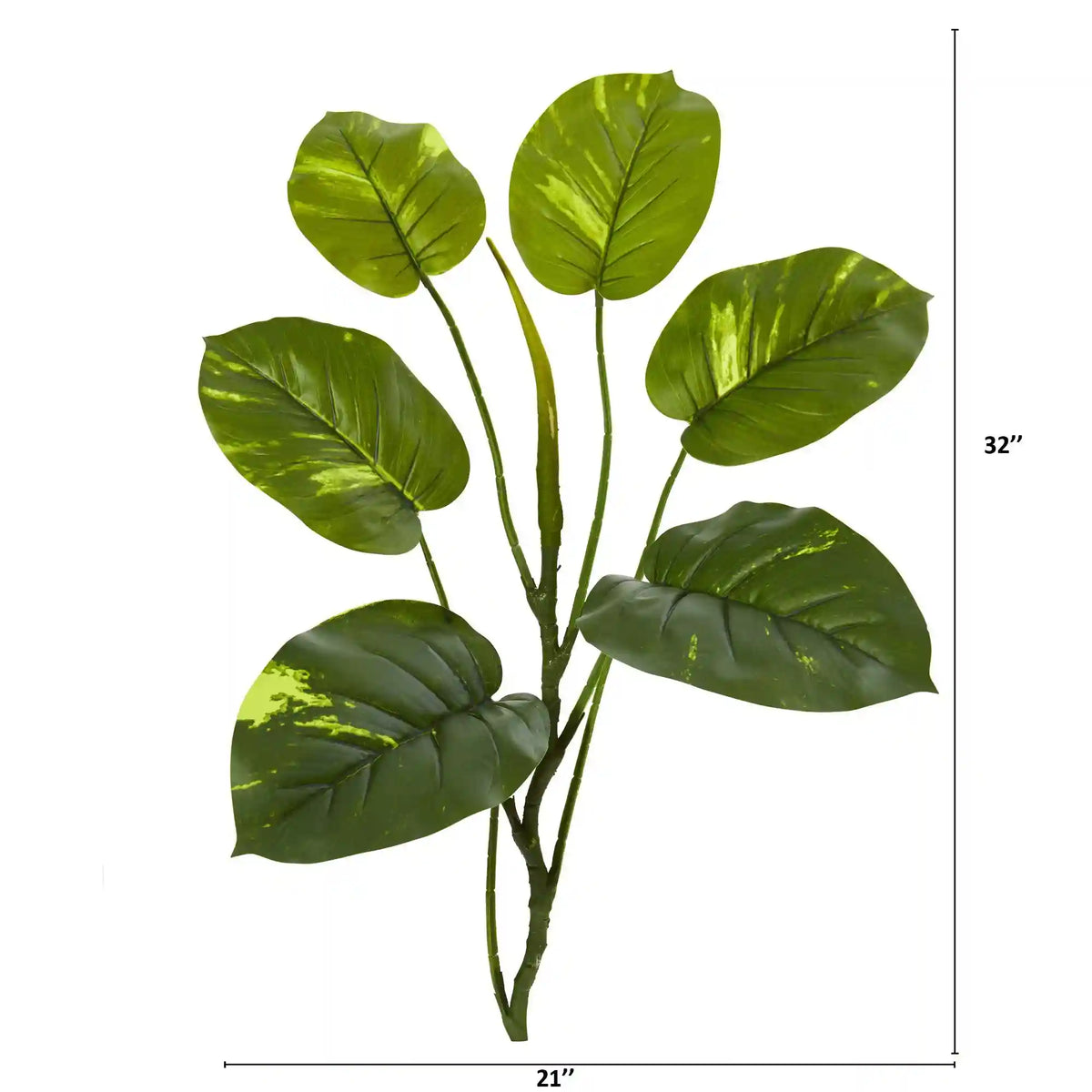 32” Large Leaf Pothos Artificial Vinning Plant (Set of 6)