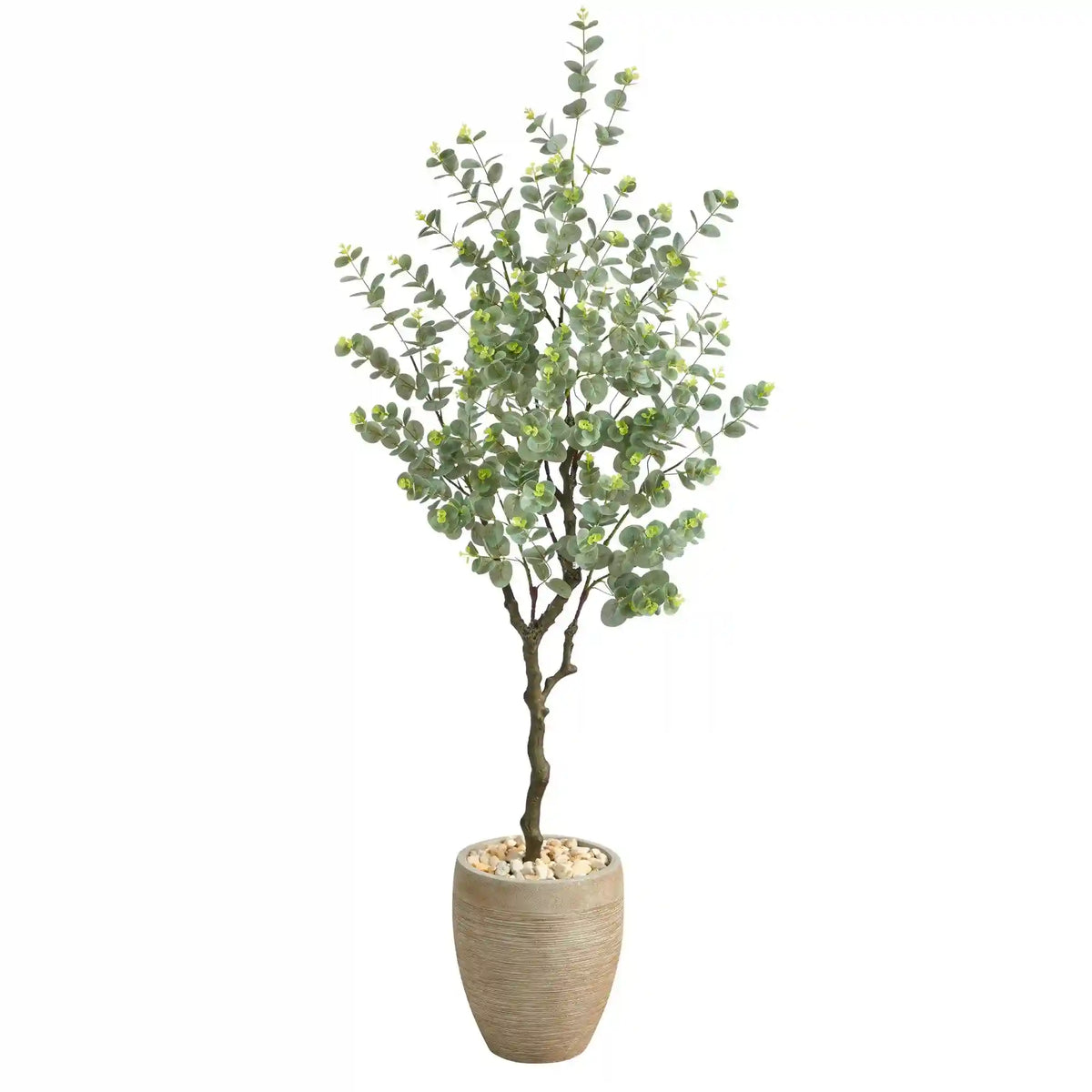5’ Eucalyptus Artificial Tree in Sandstone Planter