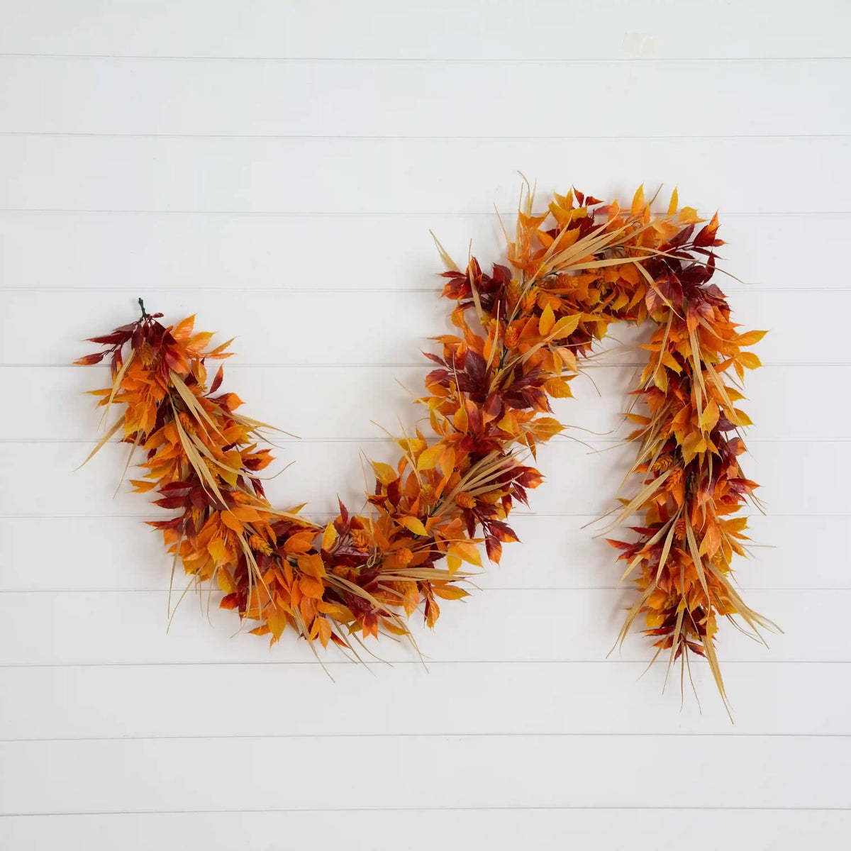 6' UV Resistant Autumn Artificial Fall Foliage Garland (Indoor/Outdoor)